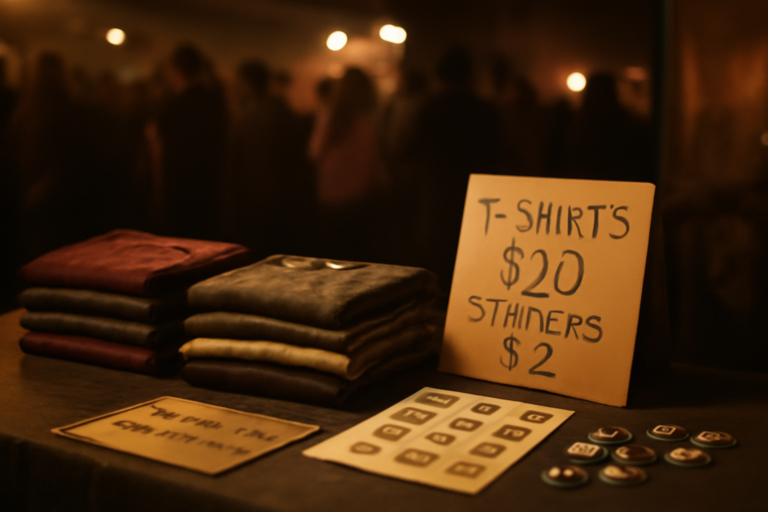 7 Langkah Menyiapkan Merchandise Band Indie untuk Dijual di Konser